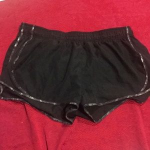 Black athletic shorts